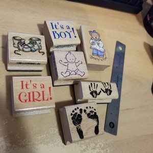 SUPER CUTE!!!! Baby Stamp Lot